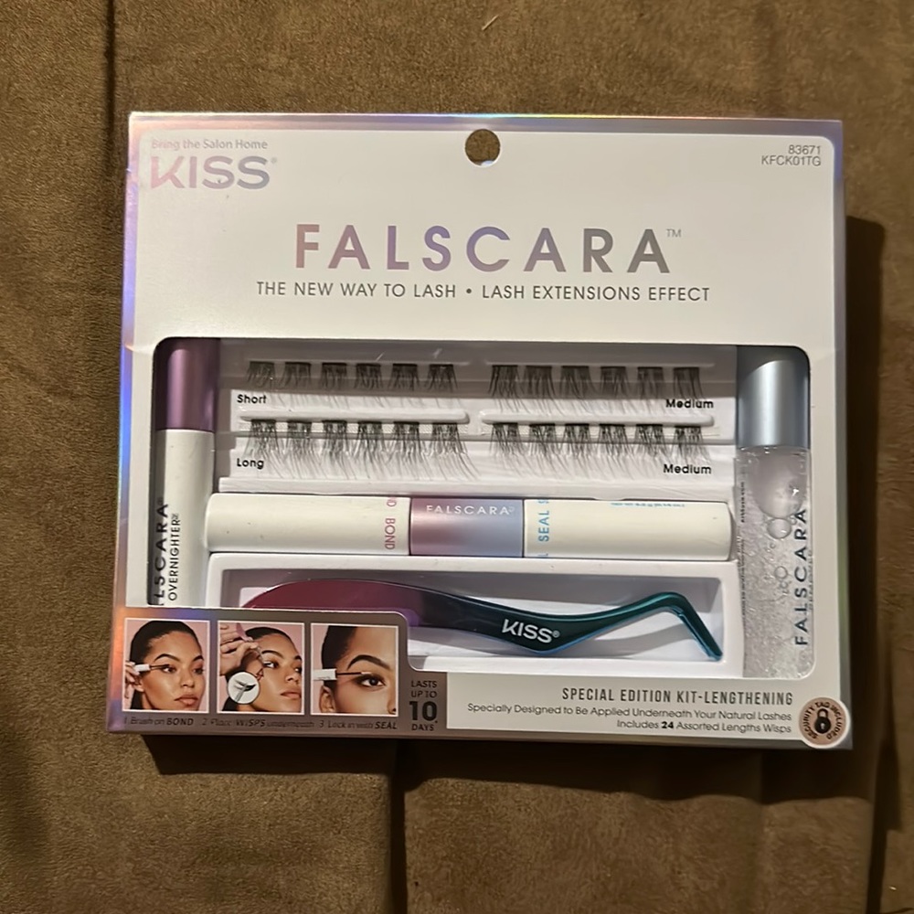 Kiss Falscara Special Edition Kit Lengthening 24 Asst Lashes